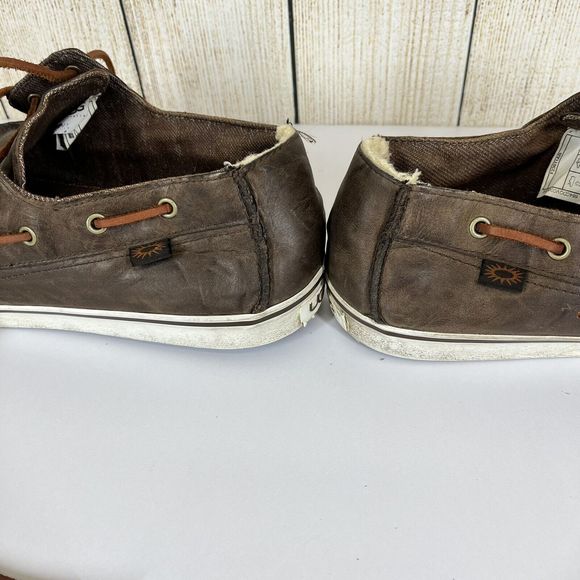 UGG Australia Boat Shoes Mens Lace Up Loafers Brown Bremerton Moc Toe Size 11.5 main image 16